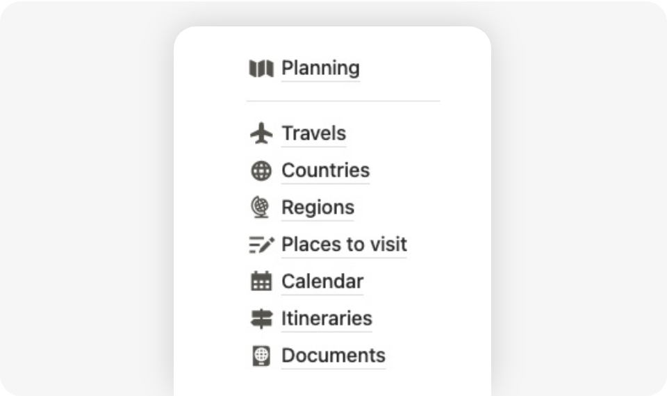 Smart navigation menu with clean design layout