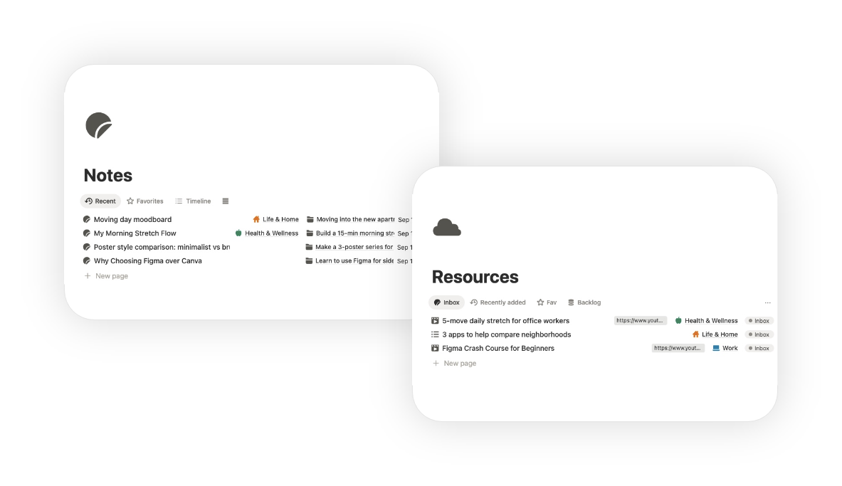 digital second brain template