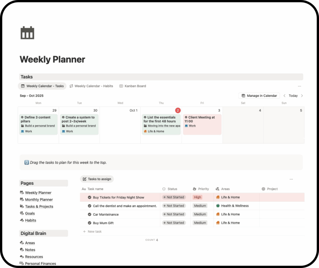 notion weekly planner template screenshot
