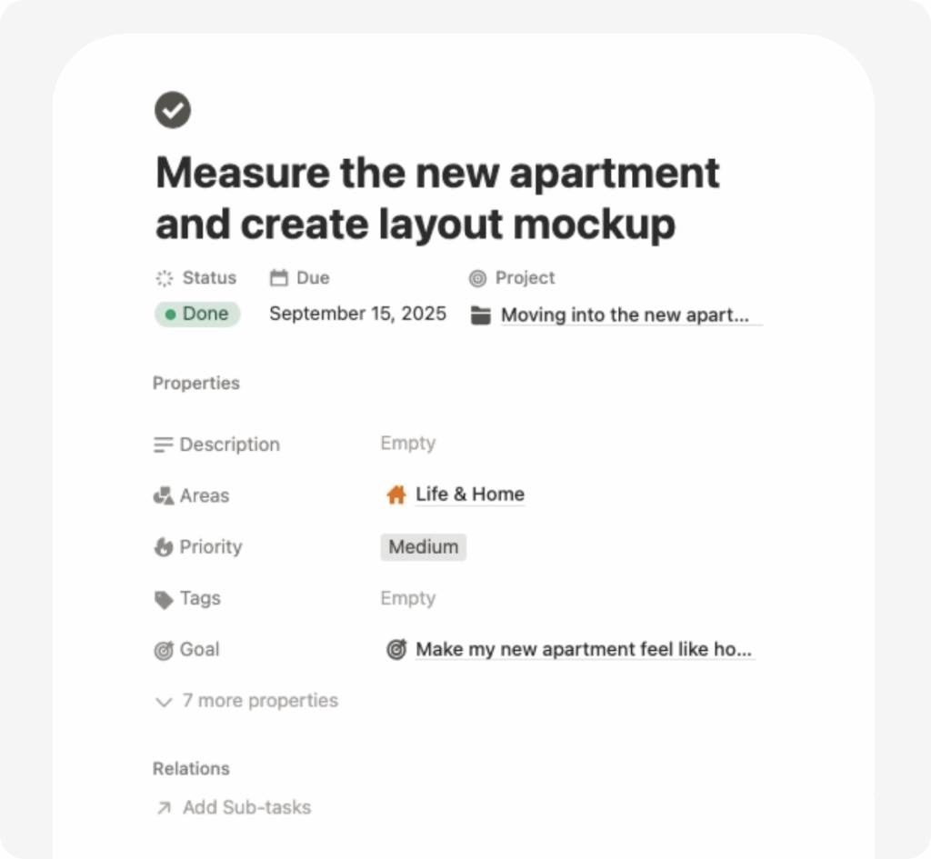 Powerful Task Properties