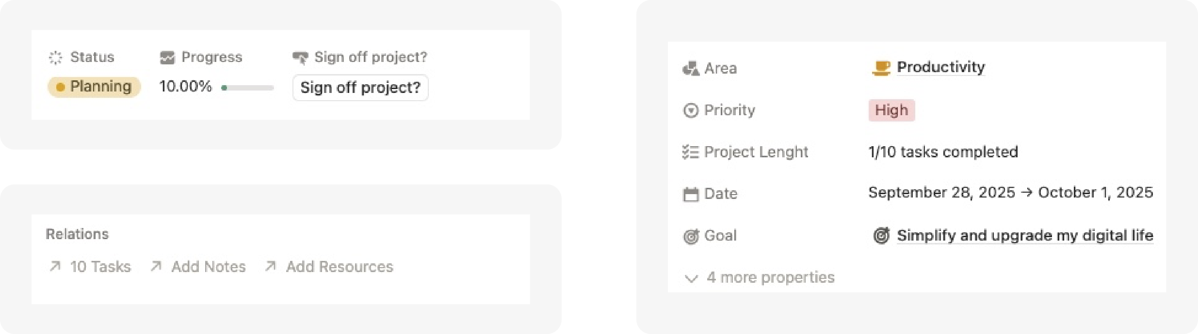 project status and progress tracker