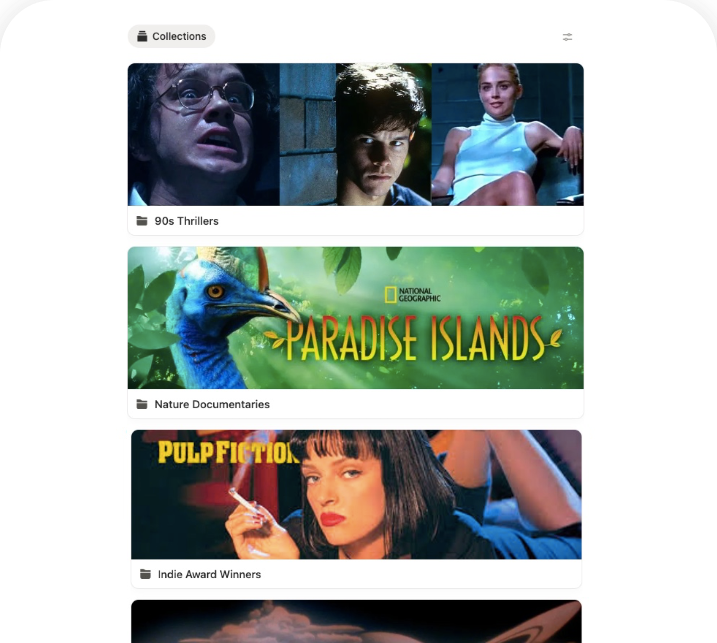 tv series and films thematic collections