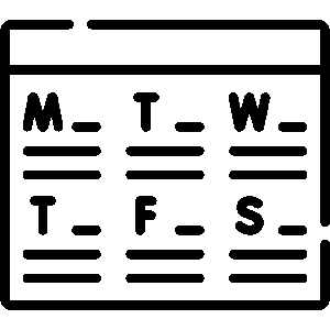 weekly planning icon