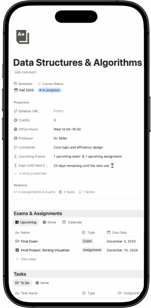 How to Use Notion Student Planner Template on Mobile Phone