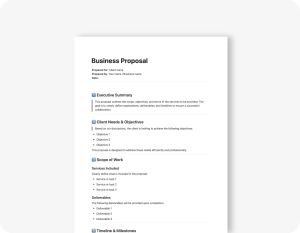 "Freelance Business Proposal Template free download for Freelancers and Consultants. Minimalist cover design shown in Microsoft Word and Notion formats. Clean and modern Project Pitch Deck for client estimates, quotes, and job bids. Editable digital download for creative agencies and solopreneurs."