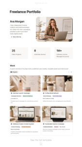 notion freelance portfolio template
